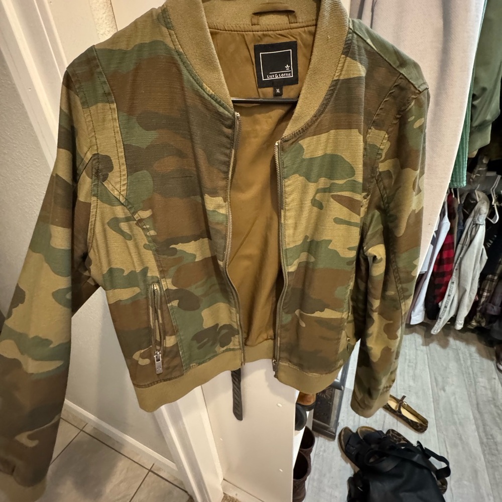 Camouflage Bomber Jacket